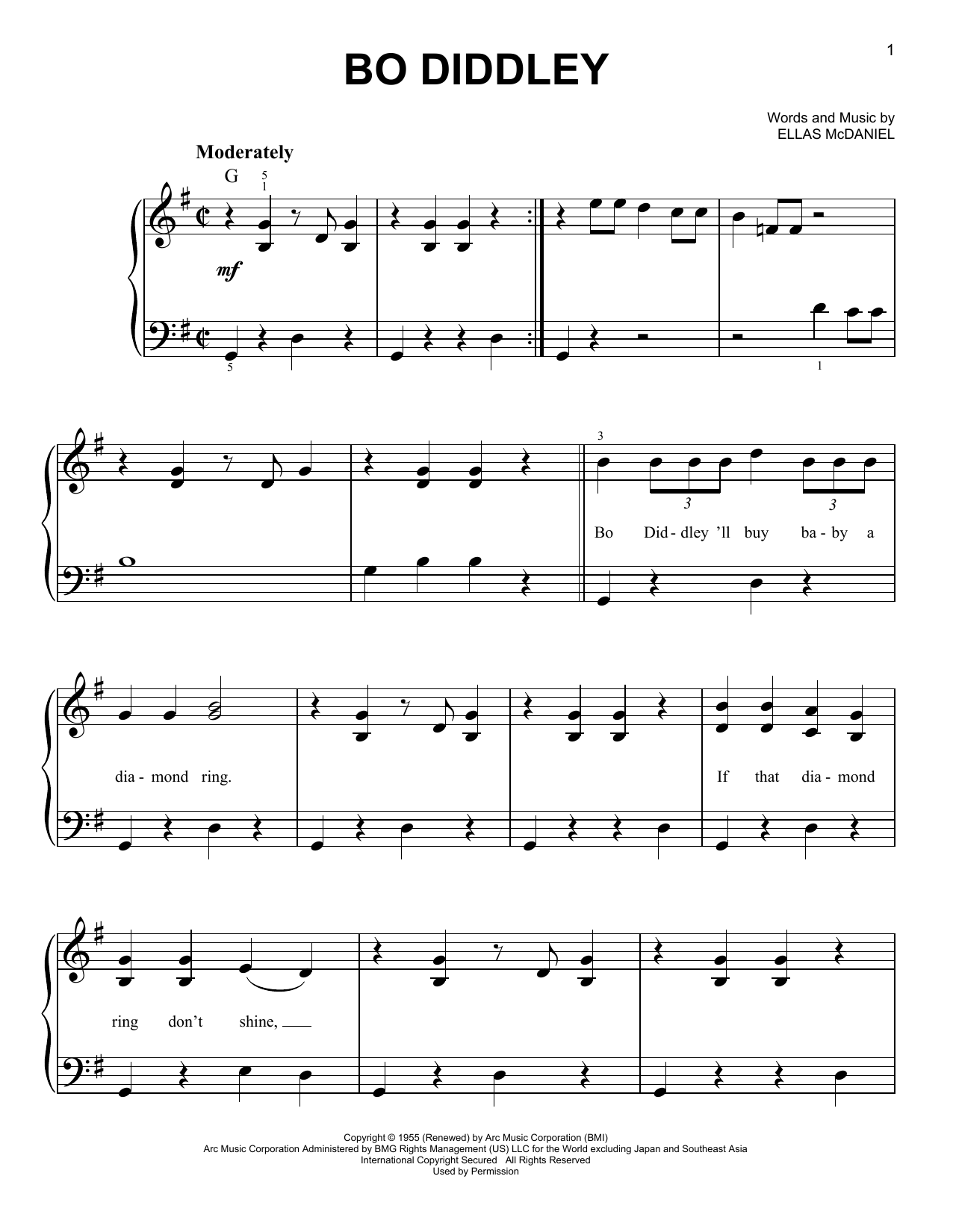 Bo Diddley (Easy Piano) von Bo Diddley