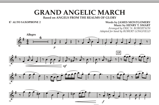Grand Angelic March - Eb Alto Saxophone 2 (Concert Band) von Robert Longfield