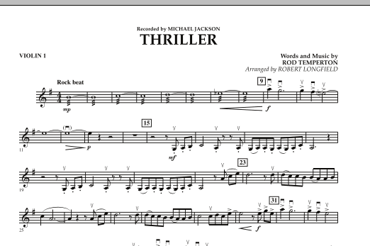 Thriller - Violin 1 (Orchestra) von Robert Longfield
