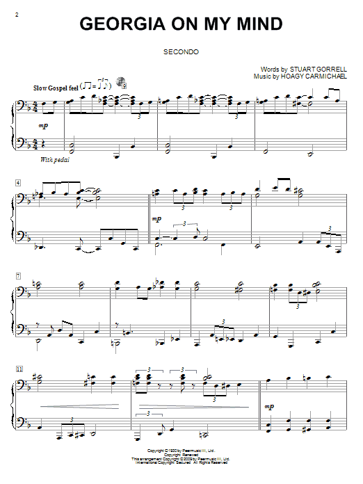 Georgia On My Mind (Piano Duet) von Ray Charles