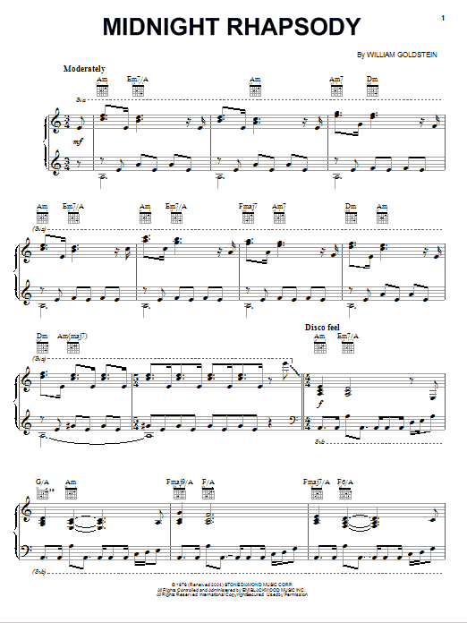 Midnight Rhapsody (Piano Solo) von William Goldstein