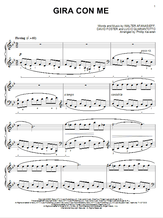 Gira Con Me (arr. Phillip Keveren) (Piano Solo) von Josh Groban