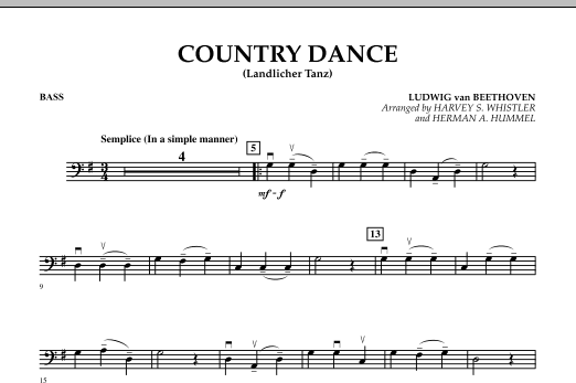 Country Dance (Landlicher Tanz) - Bass (Orchestra) von Harvey Whistler