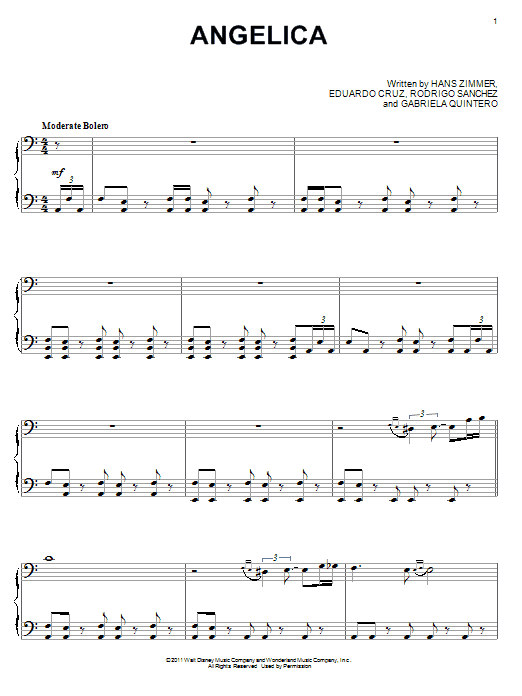 Angelica (Piano Solo) von Hans Zimmer