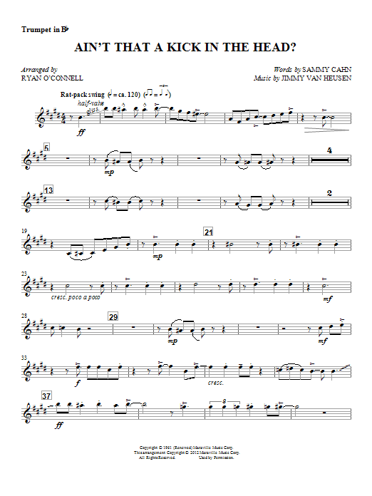 Ain't That A Kick In The Head? - Trumpet 1 (Choir Instrumental Pak) von Ryan O'Connell
