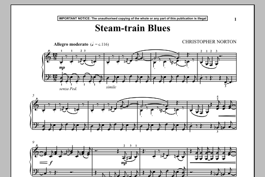 Steam Train Blues (Piano Solo) von Christopher Norton