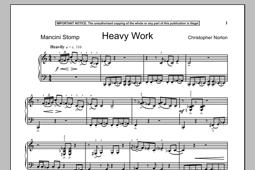 Heavy Work (Piano Solo) von Christopher Norton