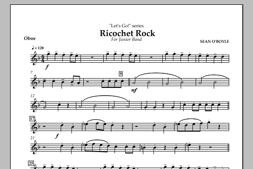 Ricochet Rock - Oboe (Concert Band) von Sean O'Boyle