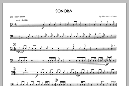 Sonora - 2nd snare drum (Percussion Ensemble) von Lefever