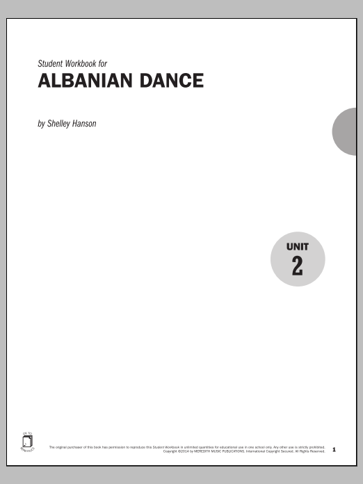 Guides to Band Masterworks, Vol. 5 - Student Workbook - Albanian Dance (Instrumental Method) von Shelley Hanson