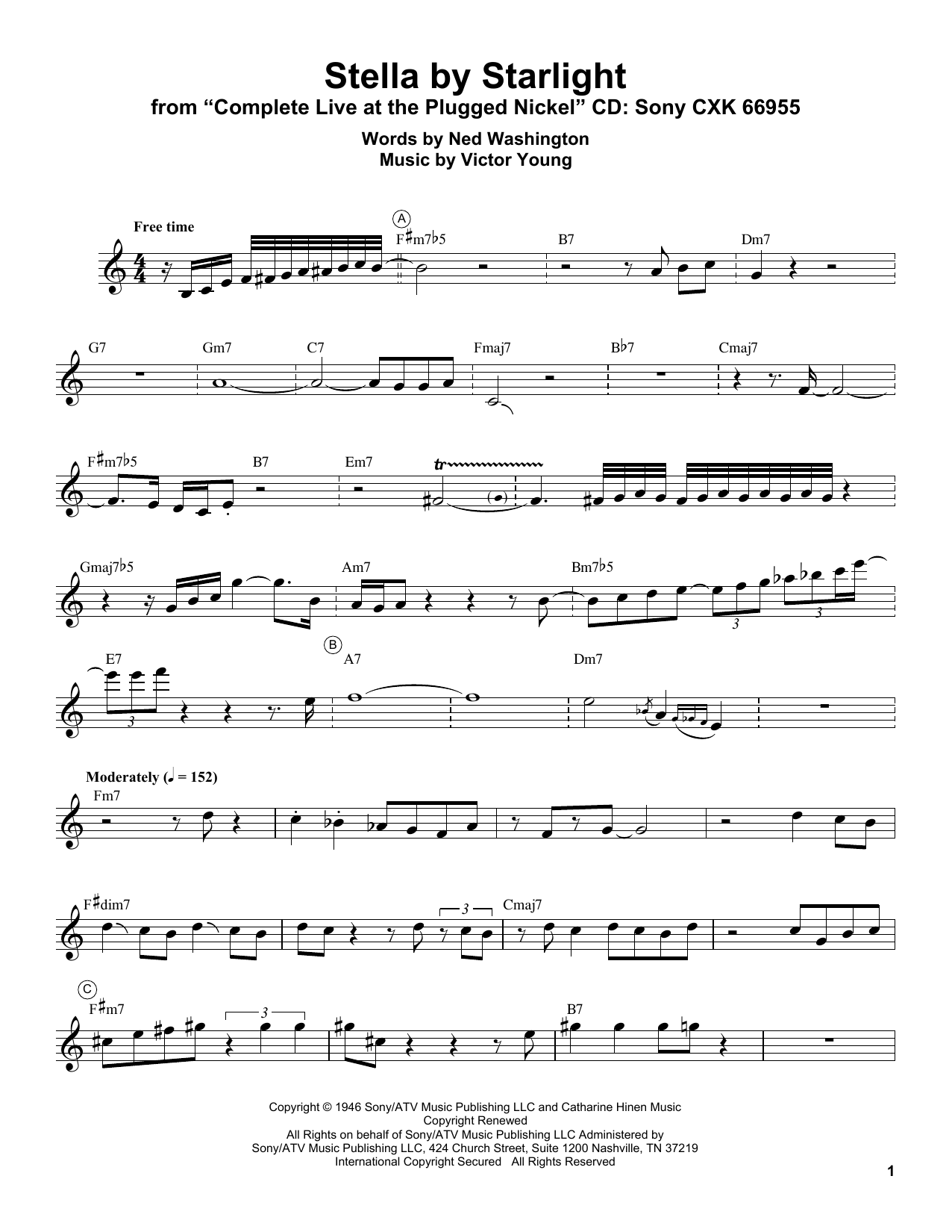 Stella By Starlight (Trumpet Transcription) von Miles Davis