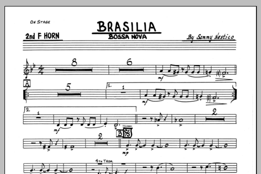 Brasilia - 2nd F Horn (Jazz Ensemble) von Sammy Nestico