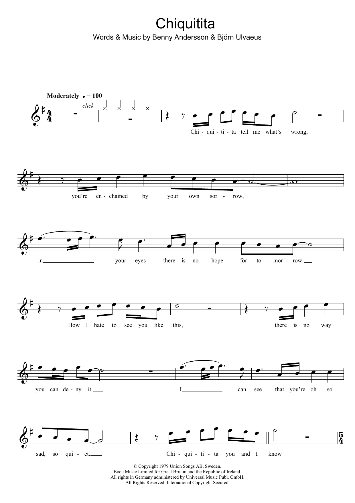 Chiquitita (Flute Solo) von ABBA