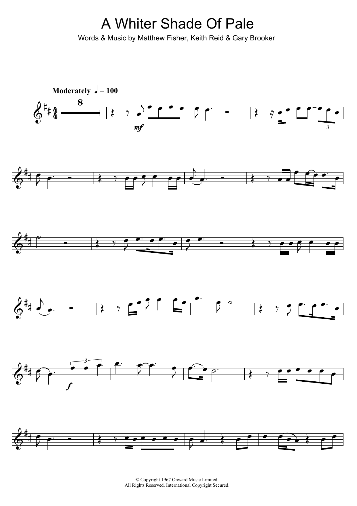 A Whiter Shade Of Pale (Clarinet Solo) von Annie Lennox