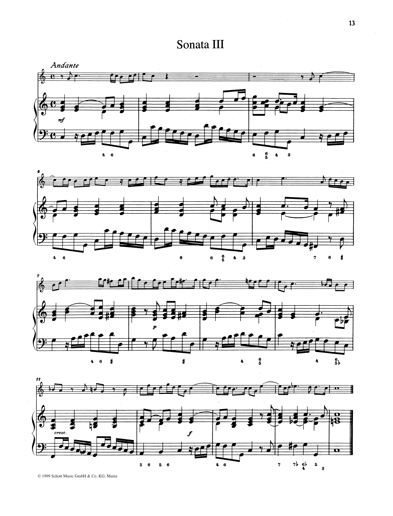 Sonata No. 3 (String Solo) von Baldassare Galuppi