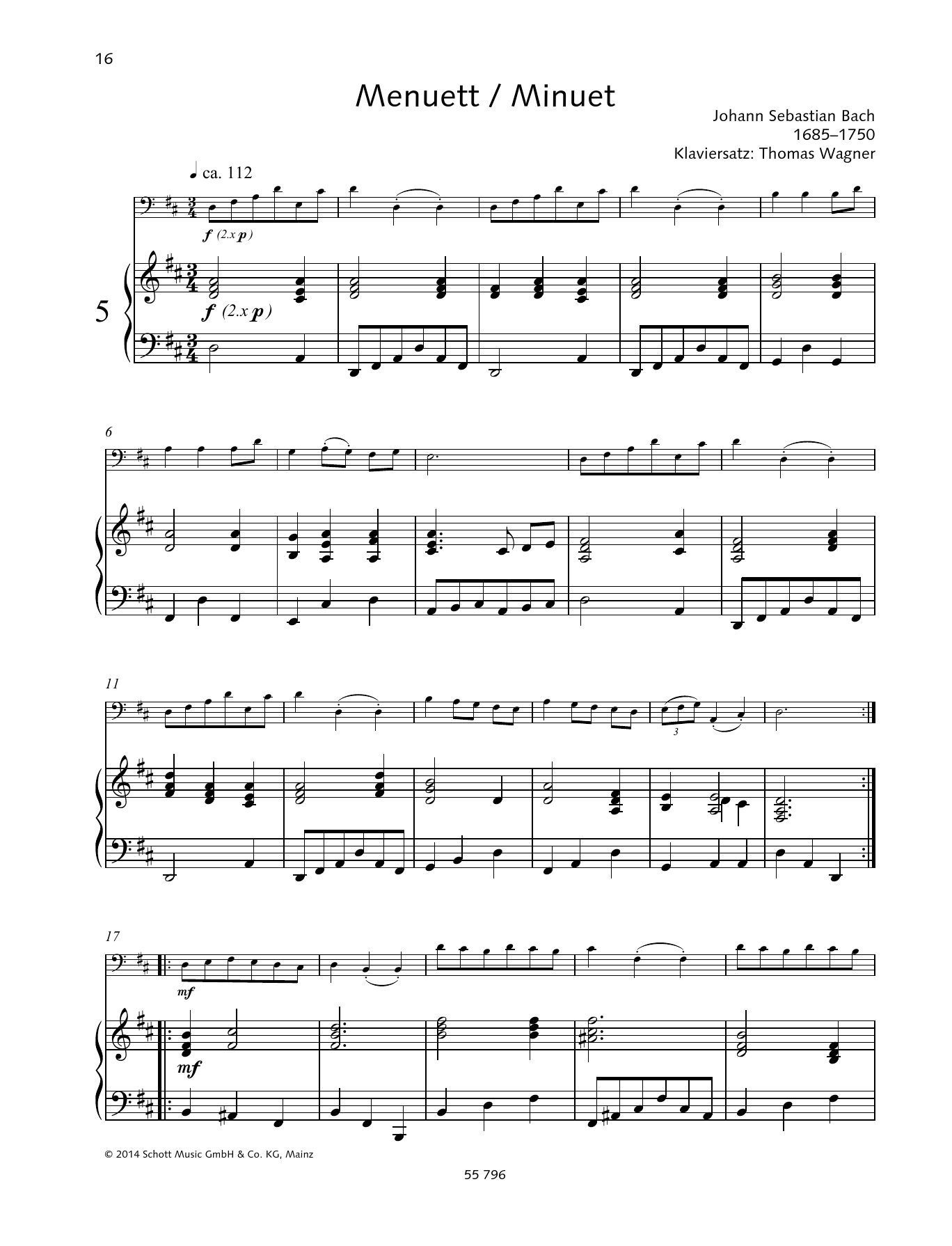 Minuet (String Solo) von Johann Sebastian Bach
