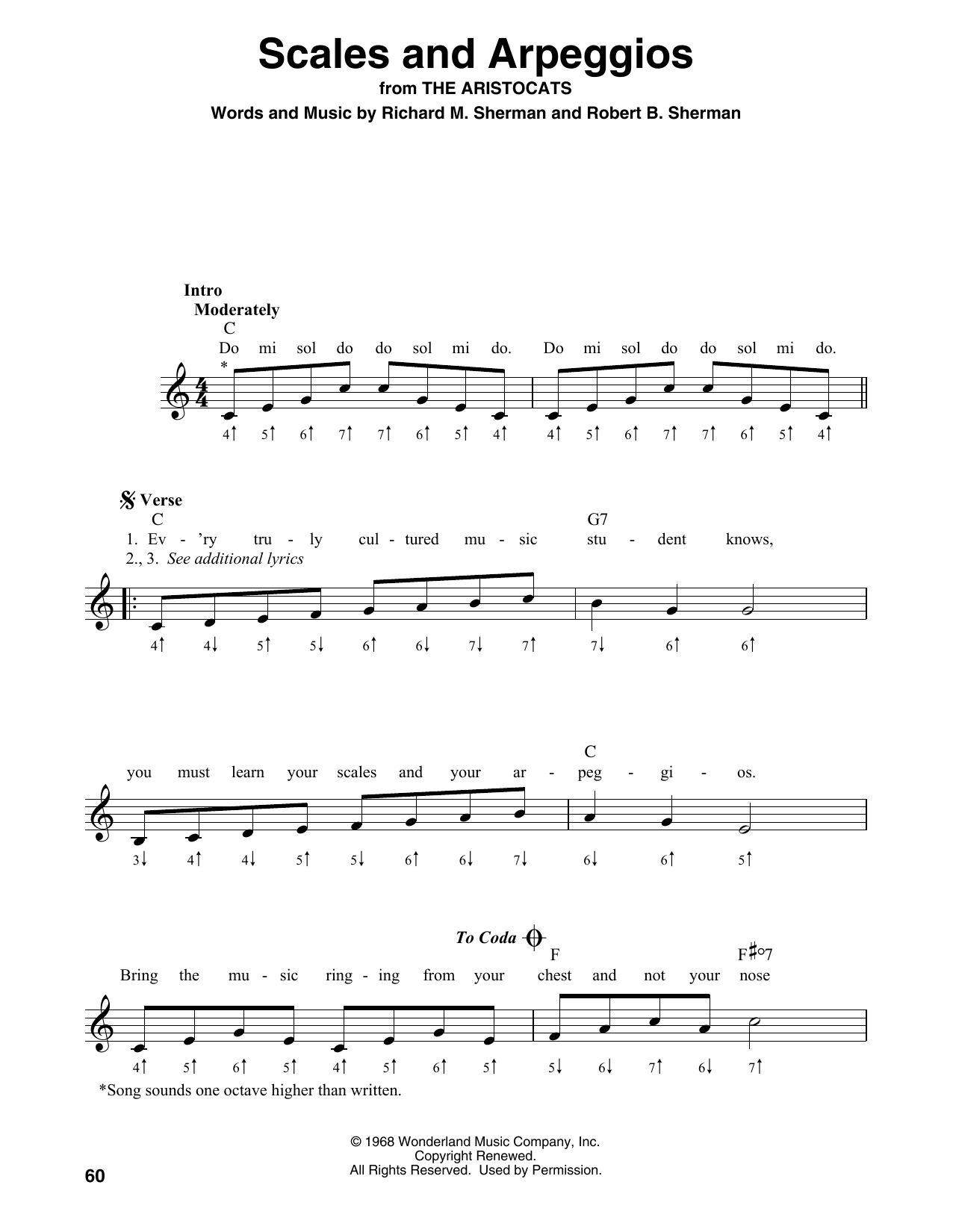 Scales And Arpeggios (Harmonica) von Richard M. Sherman