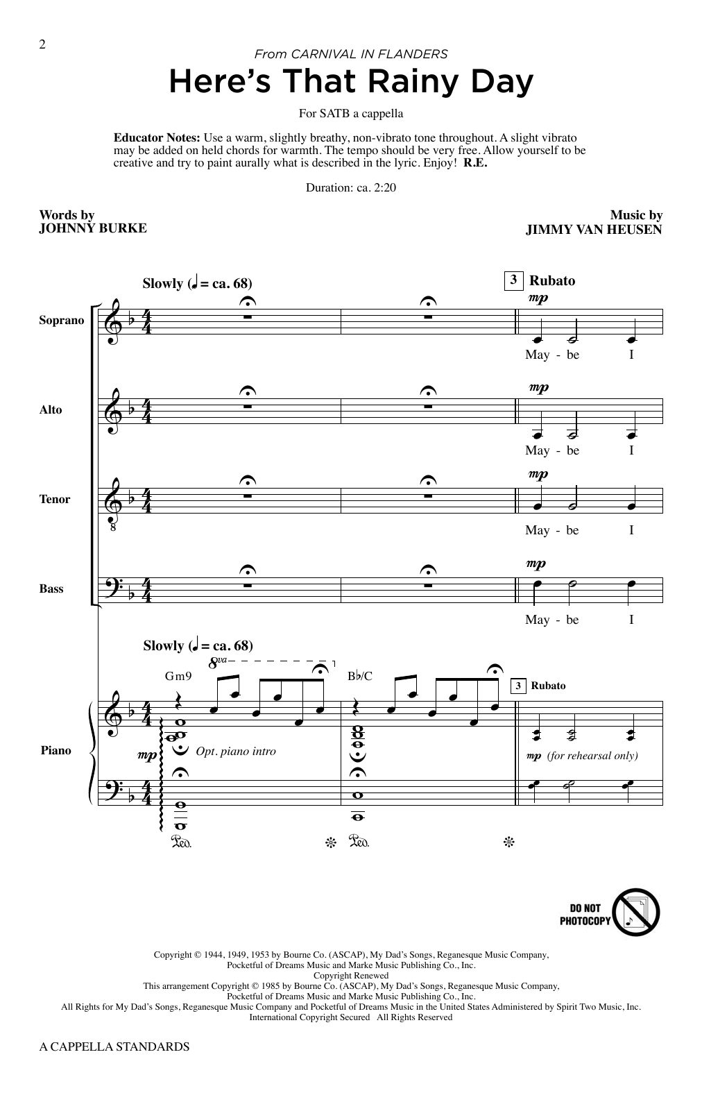 A Cappella Standards (SATB Choir) von Roger Emerson