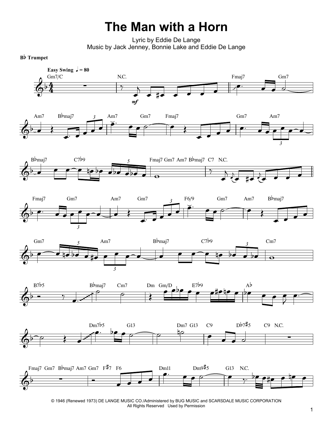 The Man With The Horn (Trumpet Transcription) von Arturo Sandoval