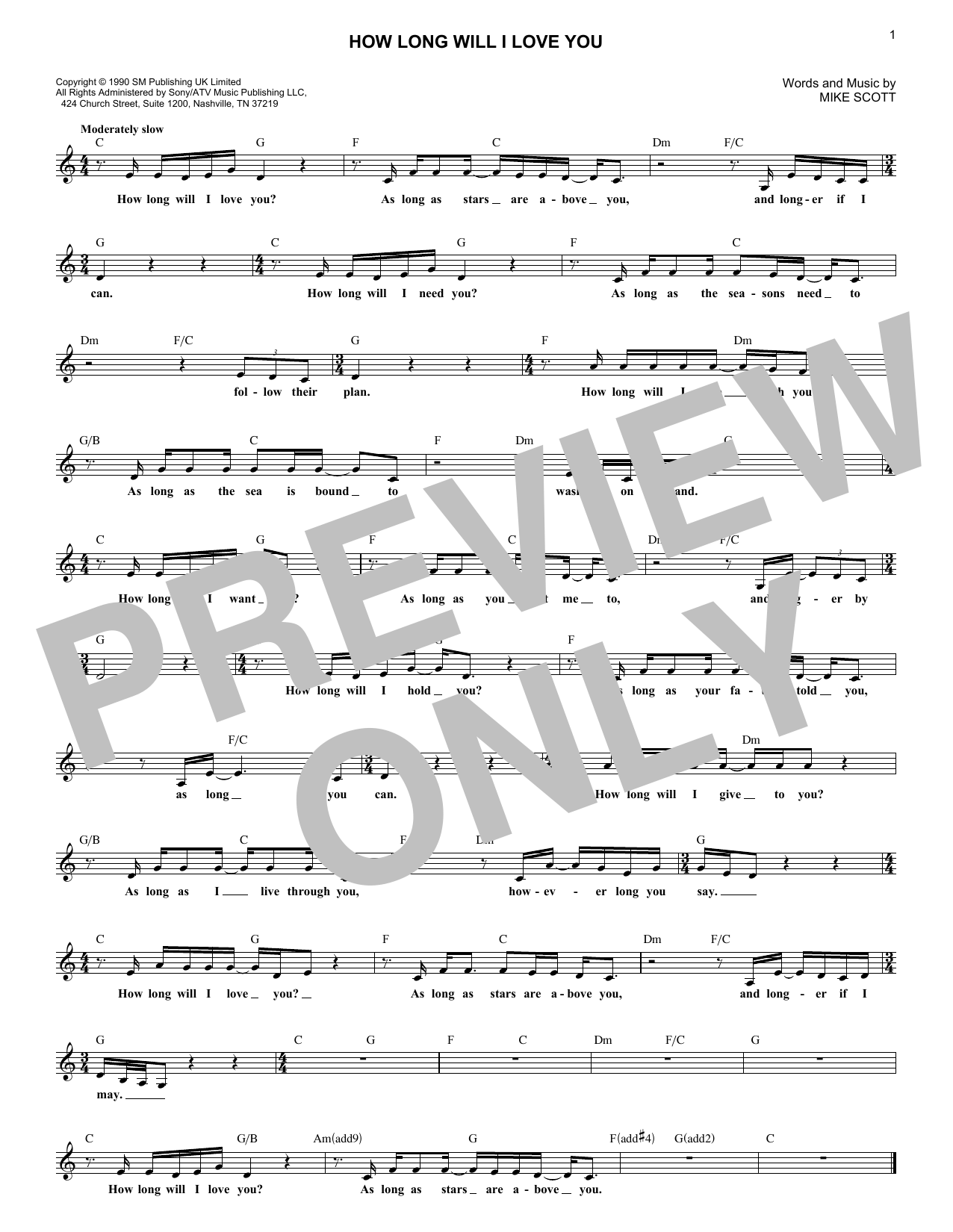 How Long Will I Love You (Lead Sheet / Fake Book) von Ellie Goulding