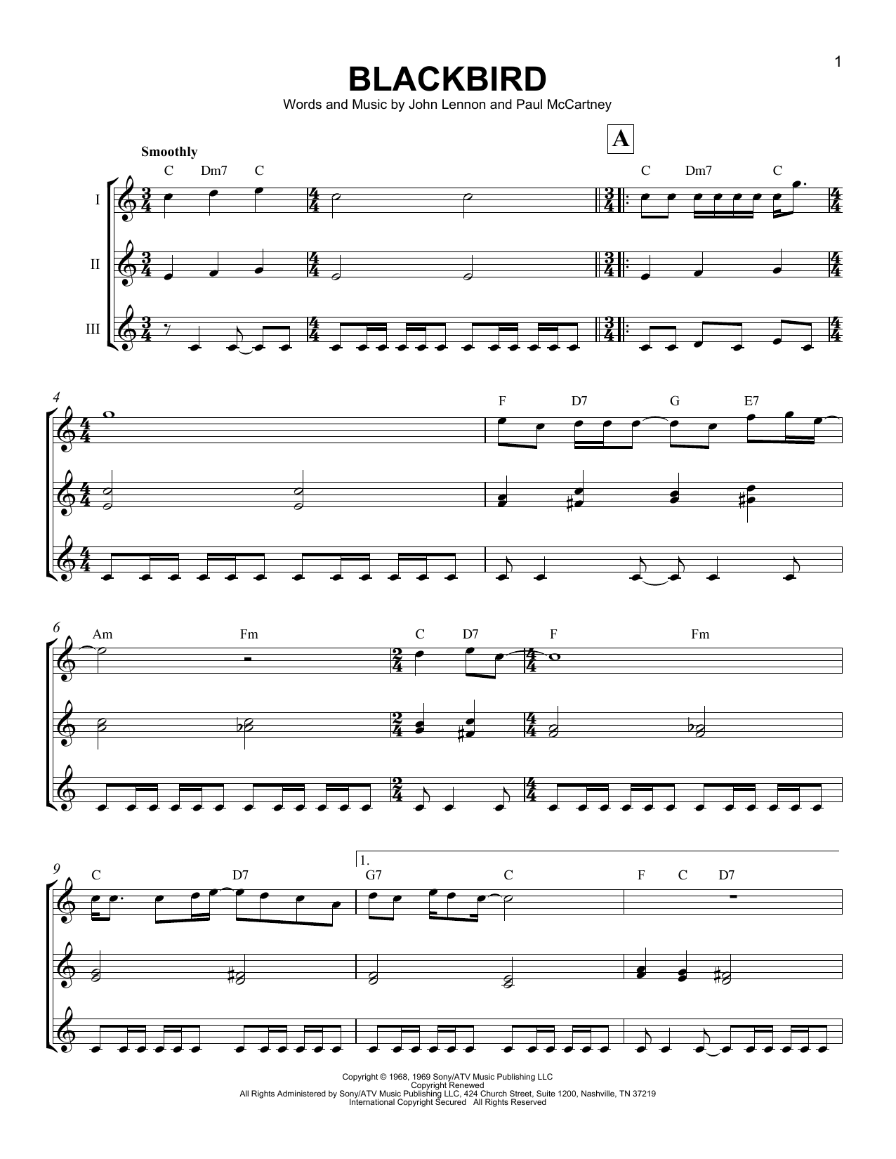 Blackbird (Ukulele Ensemble) von The Beatles