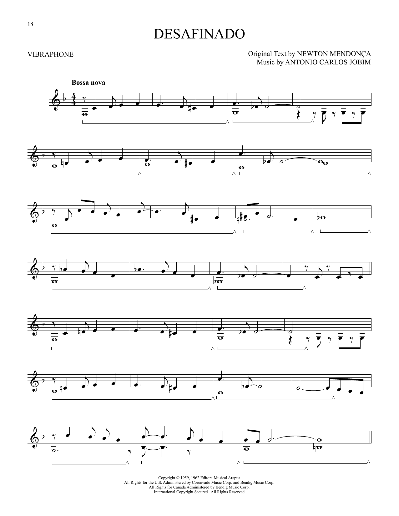 Desafinado (Vibraphone Solo) von Antonio Carlos Jobim