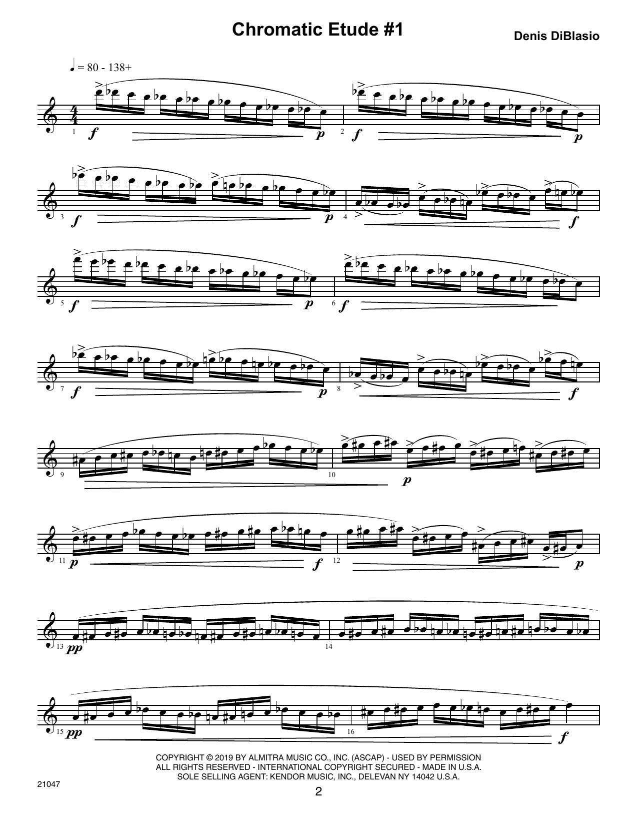 Chromatic Etudes And Sound Patterns For Saxophone (Woodwind Solo) von Denis DiBlasio