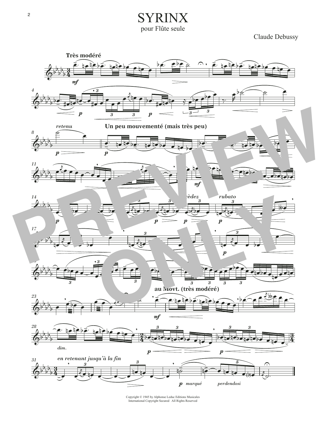 Syrinx (Flute Solo) von Claude Debussy