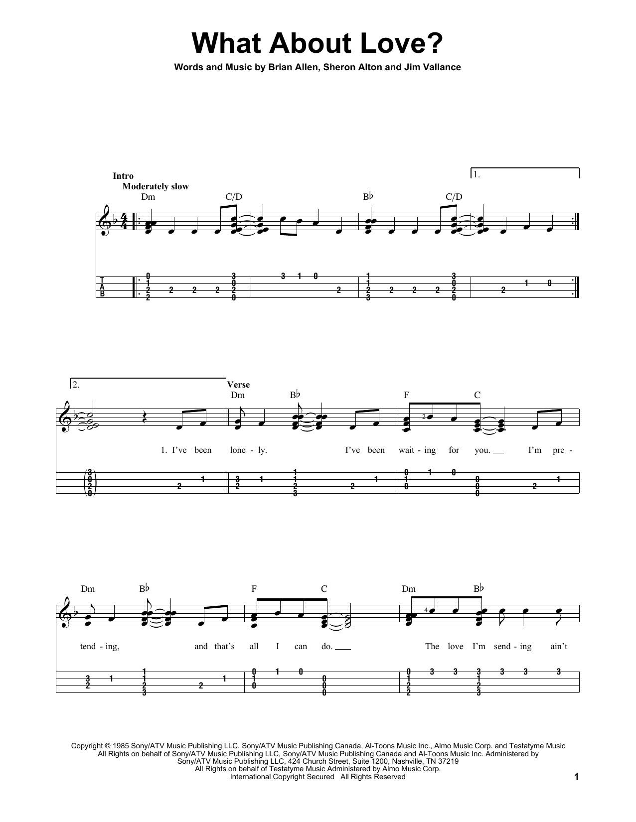 What About Love? (Easy Ukulele Tab) von Heart