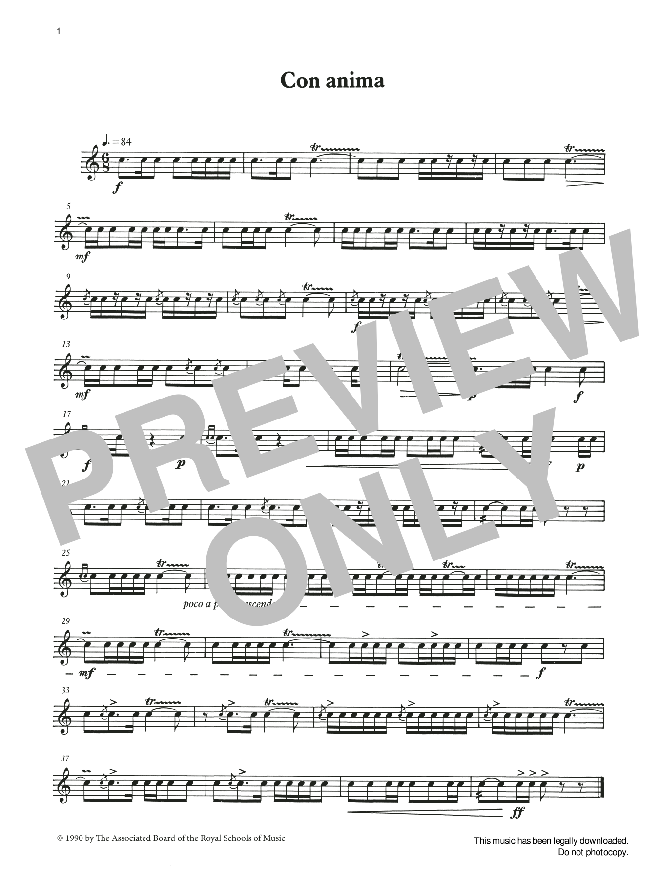 Con anima from Graded Music for Snare Drum, Book III (Percussion Solo) von Ian Wright and Kevin Hathaway
