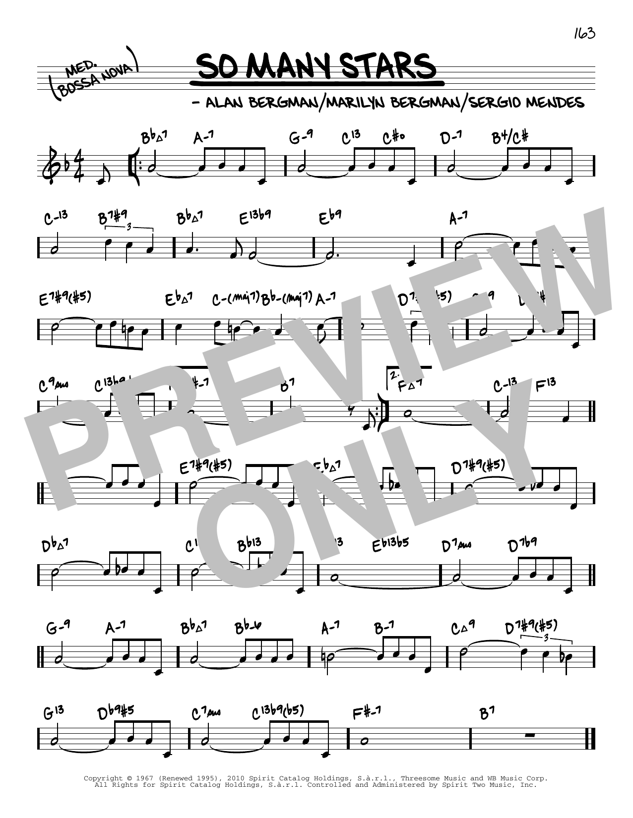So Many Stars (arr. David Hazeltine) (Real Book  Enhanced Chords) von Sergio Mendes