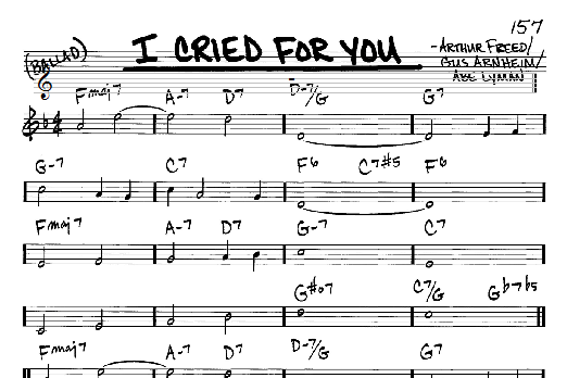 I Cried For You (Real Book  Melody & Chords  C Instruments) von Abe Lyman