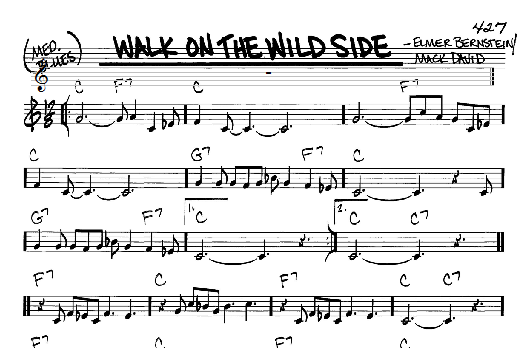 Walk On The Wild Side (Real Book  Melody & Chords  C Instruments) von Mack David