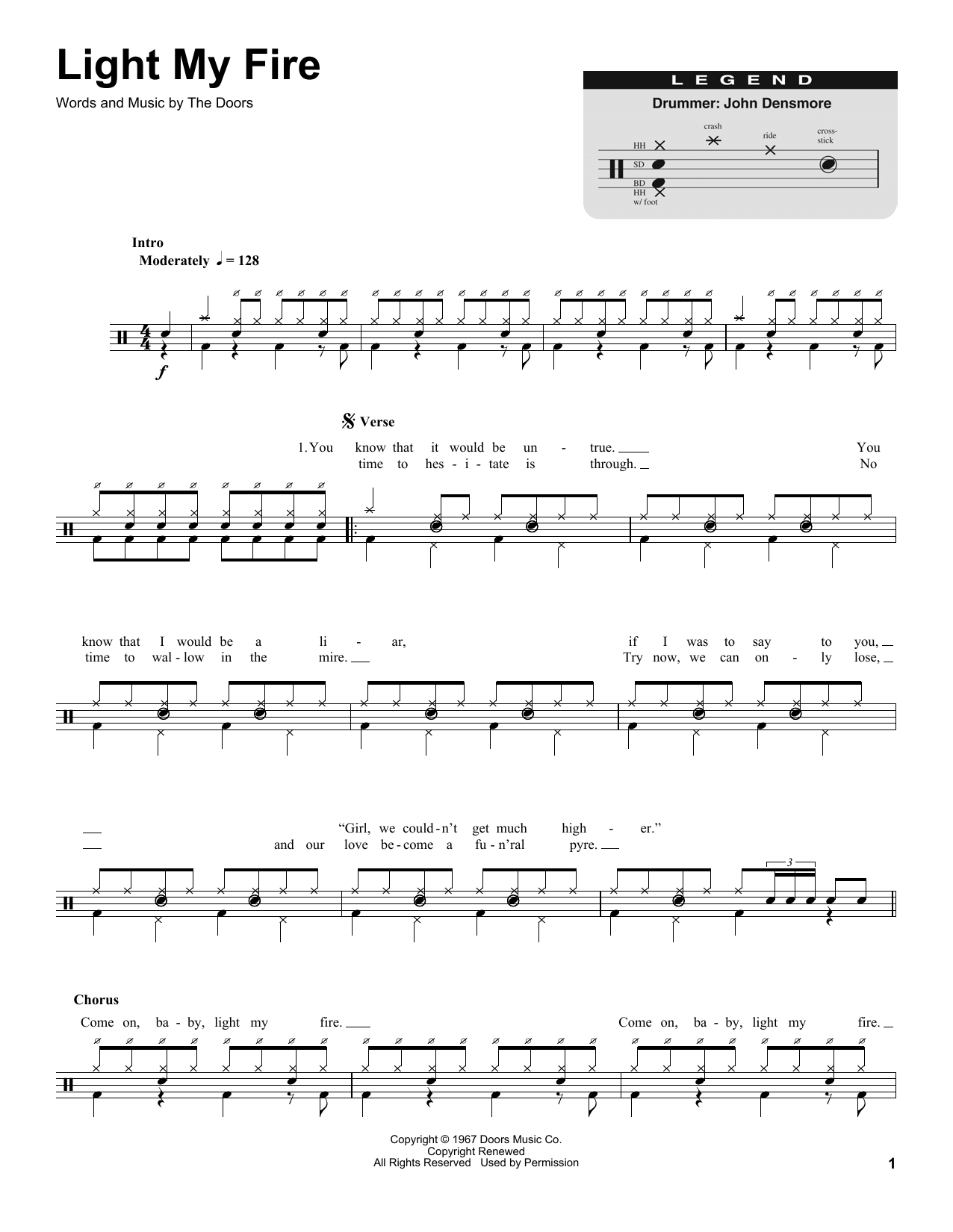 Light My Fire (Drums Transcription) von The Doors