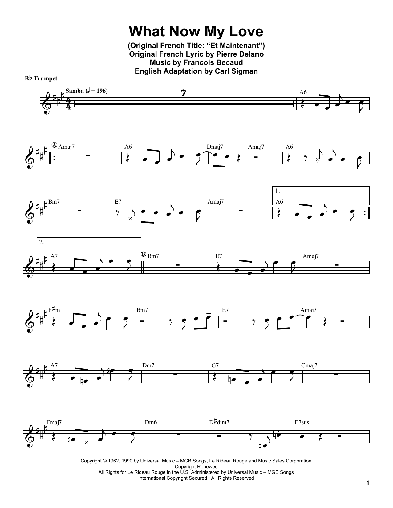 What Now My Love (Trumpet Transcription) von Herb Alpert