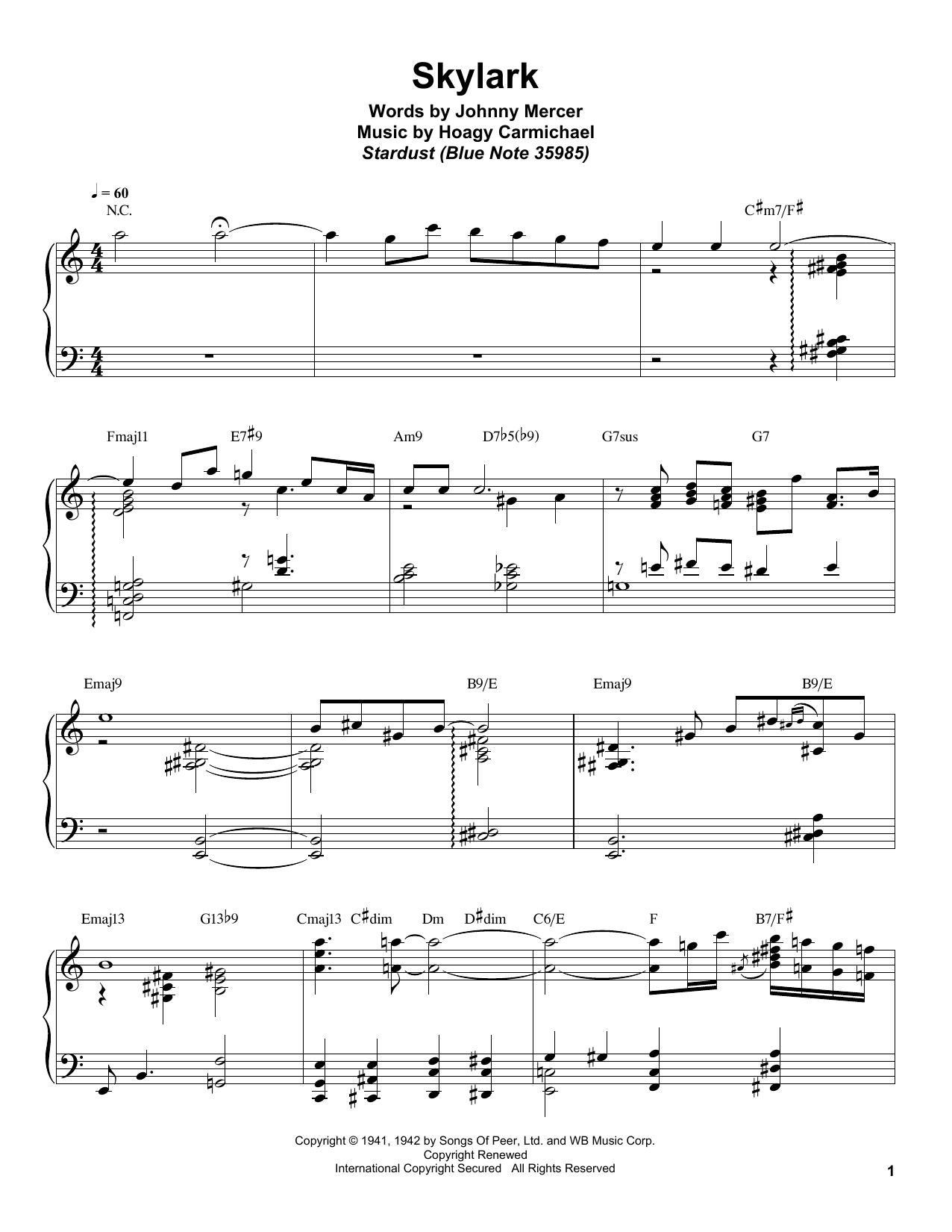 Skylark (Piano Transcription) von Bill Charlap