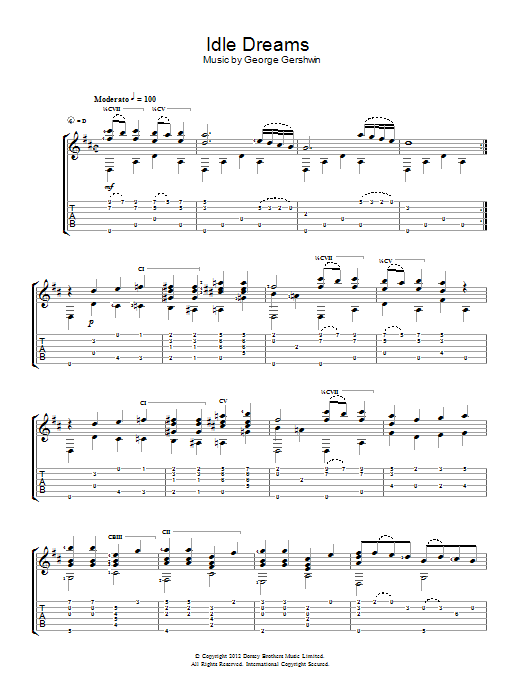 Idle Dreams (Easy Guitar) von Jerry Willard