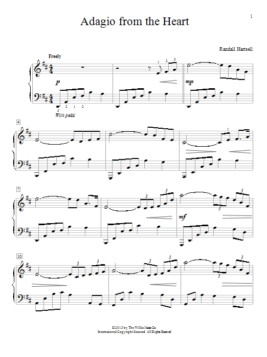 Adagio From The Heart (Piano Solo) von Randall Hartsell