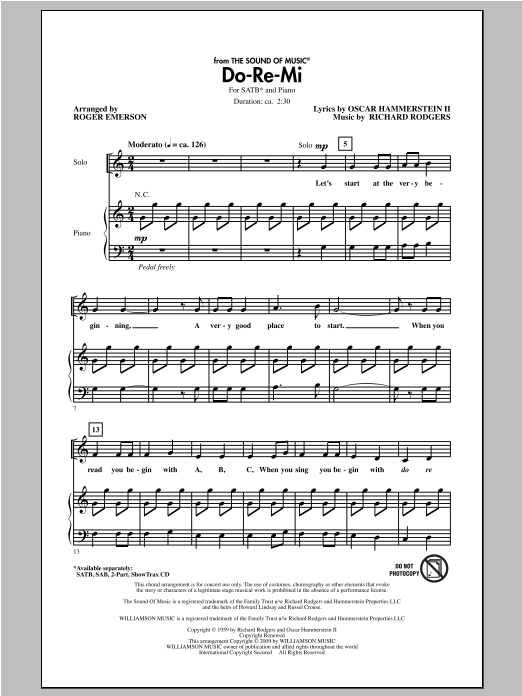 Do-Re-Mi (SATB Choir) von Roger Emerson