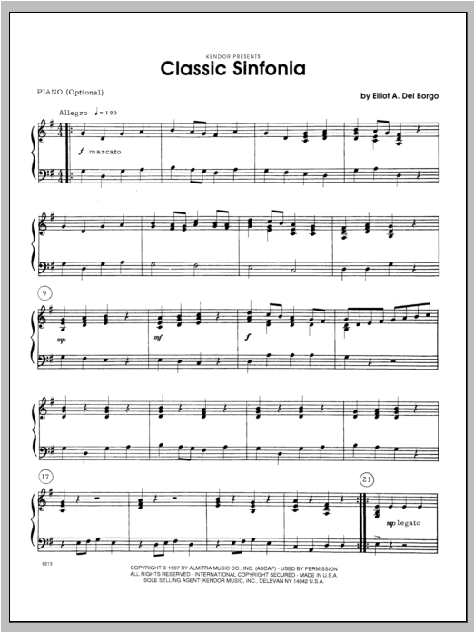 Classic Sinfonia - Piano (Orchestra) von Del Borgo