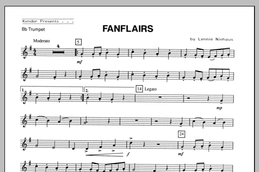 Fanflairs - Trumpet (Brass Solo) von Niehaus
