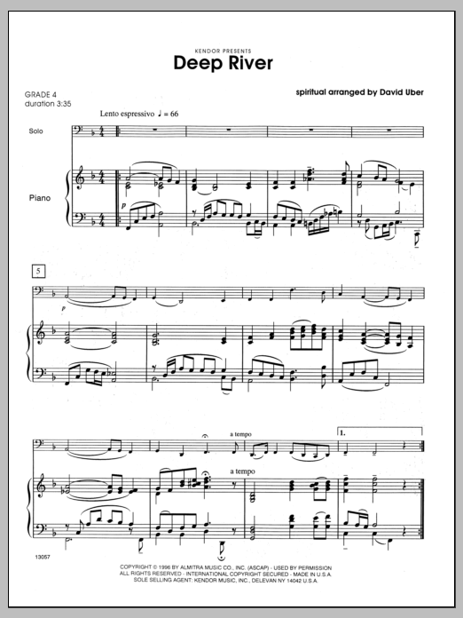 Deep River - Piano (Brass Solo) von Uber