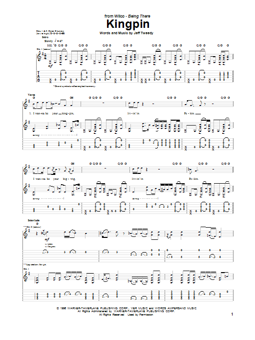Kingpin (Guitar Tab) von Wilco