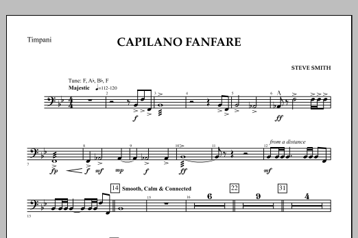 Capilano Fanfare (Digital Only) - Timpani (Concert Band) von Steve Smith