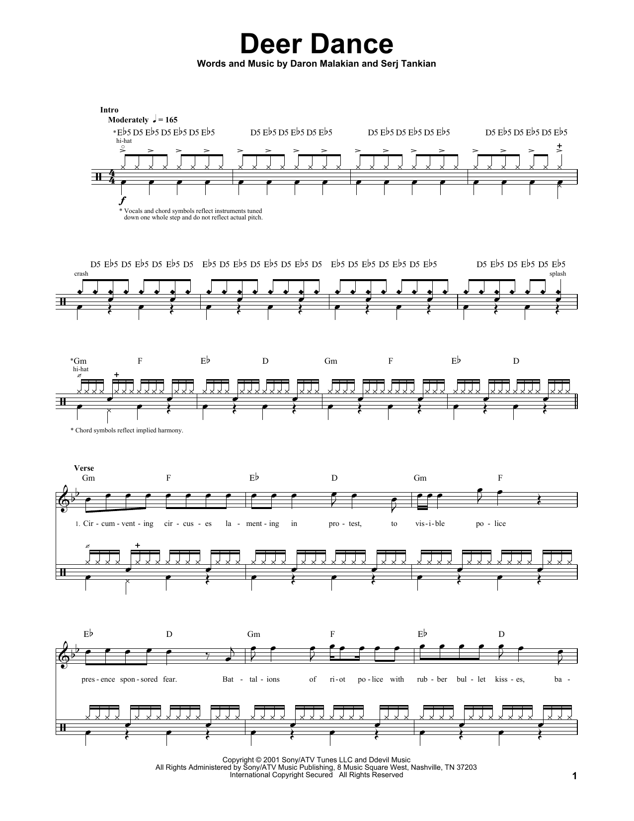 Deer Dance (Drums Transcription) von System Of A Down