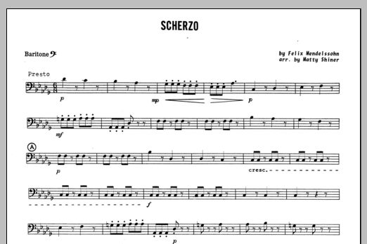 Scherzo - Baritone B.C. (Brass Ensemble) von Shiner
