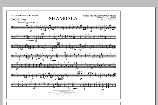 Shambala - Electric Bass (Marching Band) von Jay Dawson