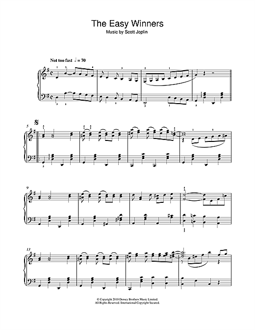 The Easy Winners (Easy Piano) von Scott Joplin