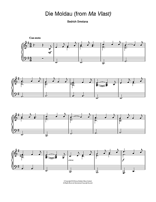 Die Moldau (from Ma Vlast) (Beginner Piano) von Bedrich Smetana