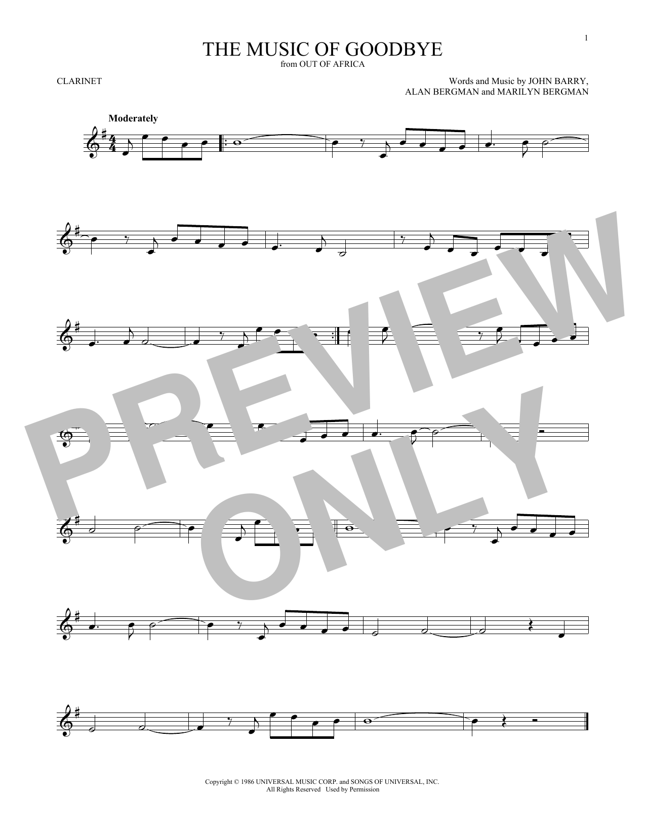 Product gallery: Page 1 of 1 The Music Of Goodbye, John Barry